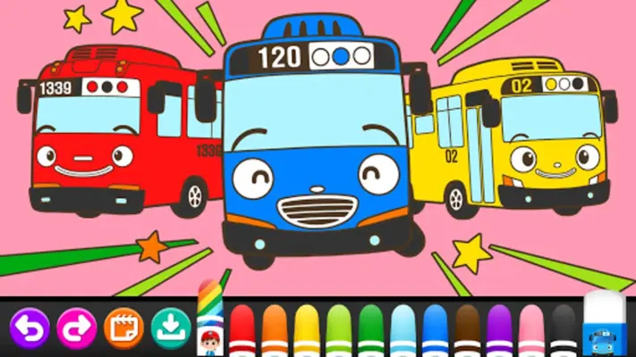 Tayo ColoringBook - Kid Sketch android App screenshot 3